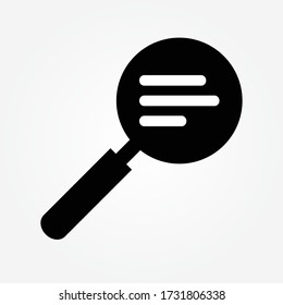 text search icon. document search icon vector