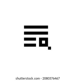 text search pixel perfect icon design. Flat style design isolated on white background. Vector illustration