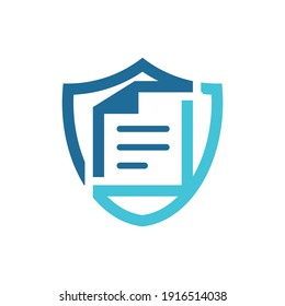 elementos de diseño de logotipo de seguridad de texto