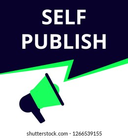 text Self Publish. Vector illustration