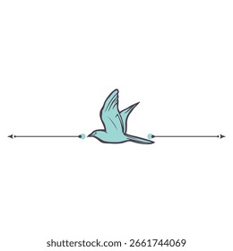 Designs de separador de texto. Ícones otomanos, veados e pássaros.
