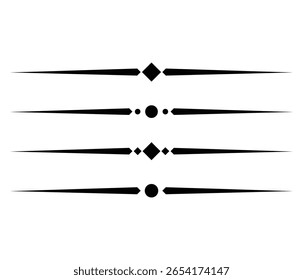 formas separadoras de texto. conjunto de divisores de linha