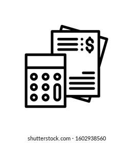 Text Sheet Illustration Icon. vector outline symbol.