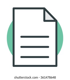 Text Sheet Vector Icon