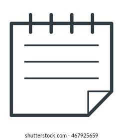 Text Sheet Vector Icon
