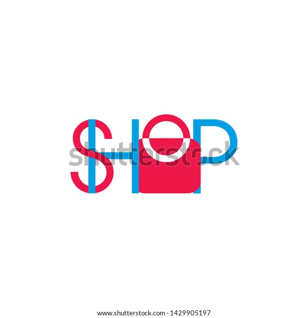 Text Shopping Bag Decoration Symbol Vector Stock Vector Royalty Free 1429905197