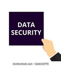 Text sign showing Data Security. Vector illustration