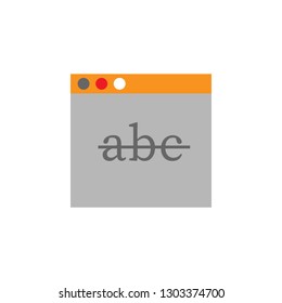 text, site icon. Element of Web Desing icon for mobile concept and web apps. Detailed text, site icon can be used for web and mobile