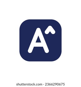 Text size black pixel perfect solid ui icon. Dimension of characters. Edit information in footage. Silhouette symbol on white space. Glyph pictogram for web, mobile. Isolated vector image