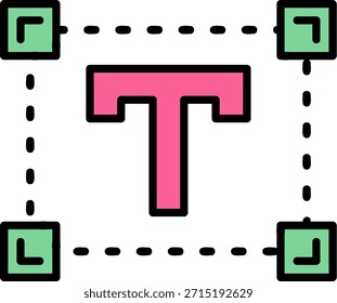 Tamanho do texto Novo design de ícone de vetor criativo