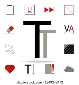 text small size icon. text editor icons universal set for web and mobile
