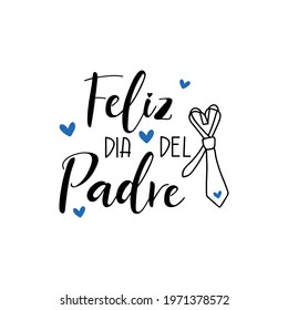 Text Spanish Happy Fathers Day Holidays Stock Vector (Royalty Free ...