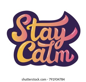 Stay Calm Logo Stock Images, Royalty-Free Images & Vectors | Shutterstock