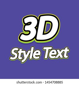 
Text style in 3d. Alphabet