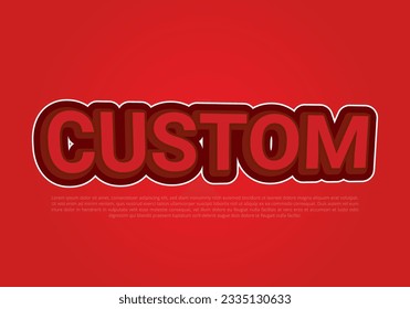 Text style effect with text style graphic element.