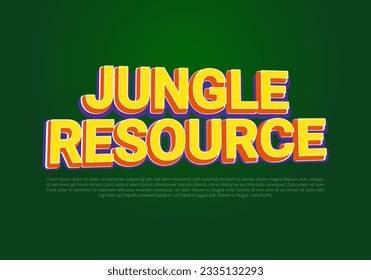 Text style effect with text style graphic element.