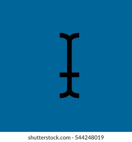text symbol icon flat disign