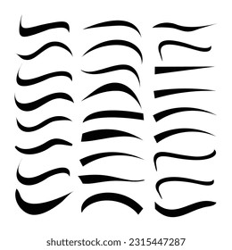 Text tail Swoosh, calligraphy font retro style baseball Sign shape for text ornaments football or athletics sport, Highlight text, Typography elements, swash underline Swirl, text-decoration
