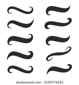 Text Tails Swoosh Vector for Baseball and Sports Typography