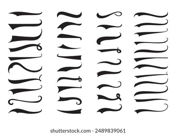 Text Tails Vector For Print, Text Tails Clipart, Text Tails vector Illustration