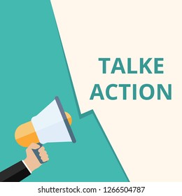 text Talke Action. Vector illustration