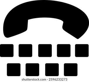 Text Telephone line icon.   Vector and not AI. Replaceable vector design.
