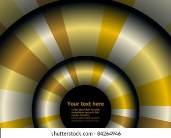 Text template with circle gradient