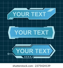 Text template technology or callouts label bar