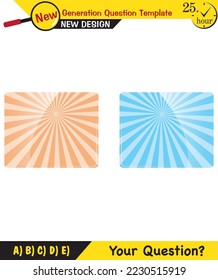 Text Templates - for teachers, next generation question examples, editable text fields, eps, vector