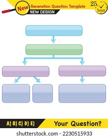Text Templates - for teachers, next generation question examples, editable text fields, eps, vector