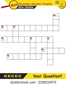 Text Templates - for teachers, next generation question examples, editable text fields, eps, vector
