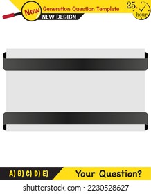 Text Templates - for teachers, next generation question examples, editable text fields, eps, vector