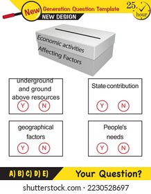 Text Templates - for teachers, next generation question examples, editable text fields, eps, vector