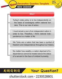 Text Templates - for teachers, next generation question examples, editable text fields, eps, vector
