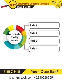 Text Templates - for teachers, next generation question examples, editable text fields, eps, vector