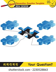 Text Templates - for teachers, next generation question examples, editable text fields, eps, vector