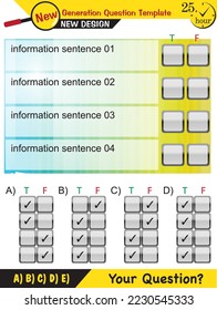 Text Templates - for teachers, next generation question examples, editable text fields, eps, vector