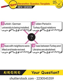 Text Templates - for teachers, next generation question examples, editable text fields, eps, vector