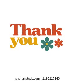 Text Thank you Vector Design illustration