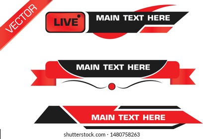 Text titles Vector, Banner text design