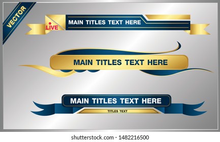 Text titles Vector, Banner text design