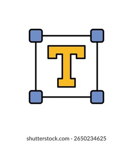 Vector Icono de herramienta de texto Ilustración de archivo