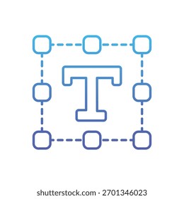 Textwerkzeug, Vektorsymbol, Stockgrafik