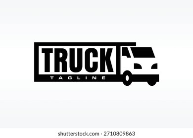 text truck in the logo box