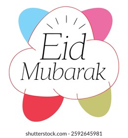 Text typography eid mubarak image 