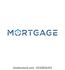 Inspiración para el diseño de logotipos de hipotecas de tipografía de texto