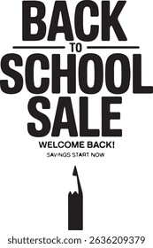 text, typography ''welcome back to school'' vector style 