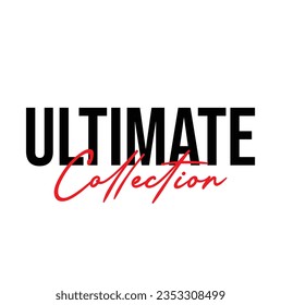 text Ultimate Collection, vector illustration
