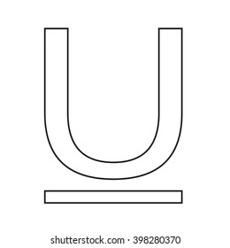 Text Underline edit icon Illustration design