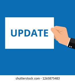 text Update. Vector illustration